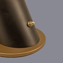 Vela Siyah Eskitme Gold Masa Lambası