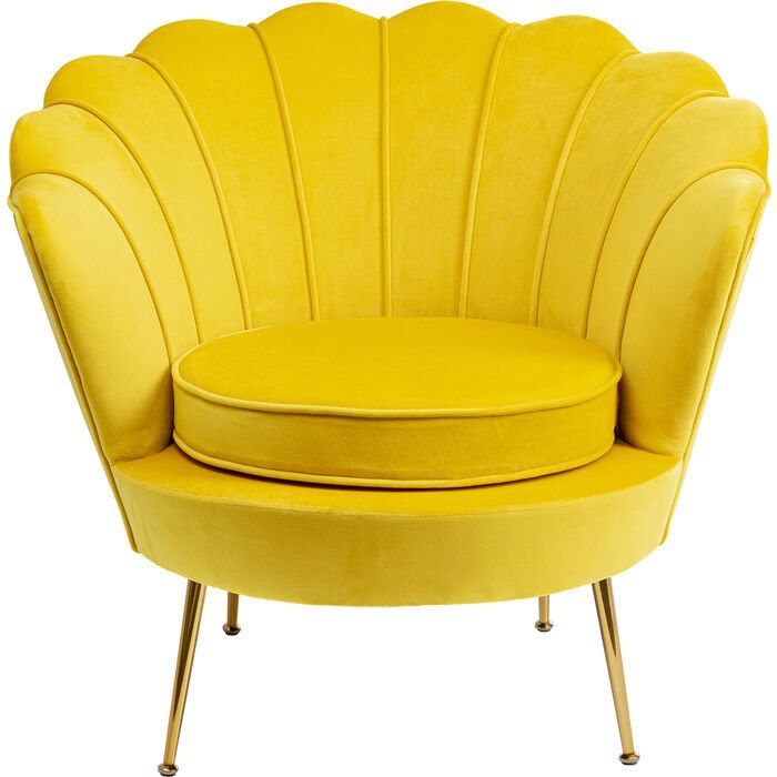 Armchair Water Lily Sarı Berjer