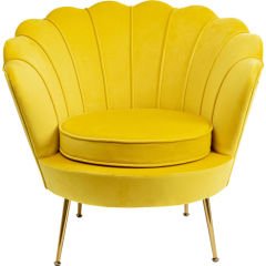Armchair Water Lily Sarı Berjer