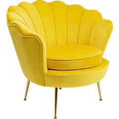 Armchair Water Lily Sarı Berjer