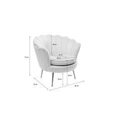 Armchair Water Lily Sarı Berjer