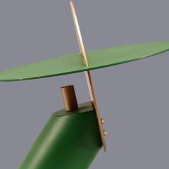 Vela Yeşil Eskitme Gold Masa Lambası