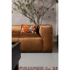 Cubetto Kadife Kahverengi Üçlü Kanepe