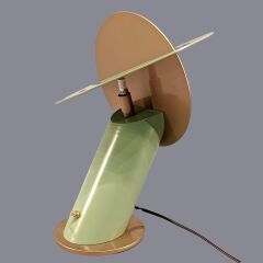 Vela Turkuaz Eskitme Gold Masa Lambası