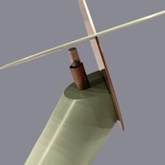 Vela Turkuaz Eskitme Gold Masa Lambası