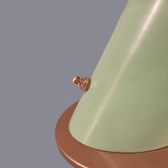 Vela Turkuaz Eskitme Gold Masa Lambası