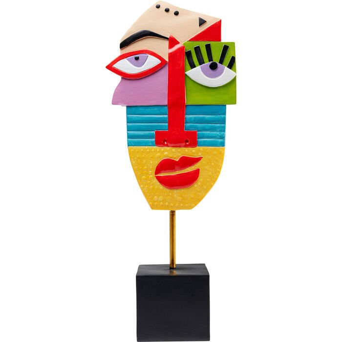 Abstract Face Multicolour Dekoratif Obje
