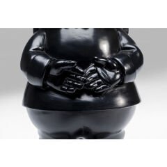 Gnome Standing Black Gold Dekoratif Figür