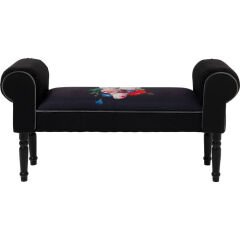 Blossom Siyah Kontrplak Bench