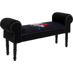 Blossom Siyah Kontrplak Bench