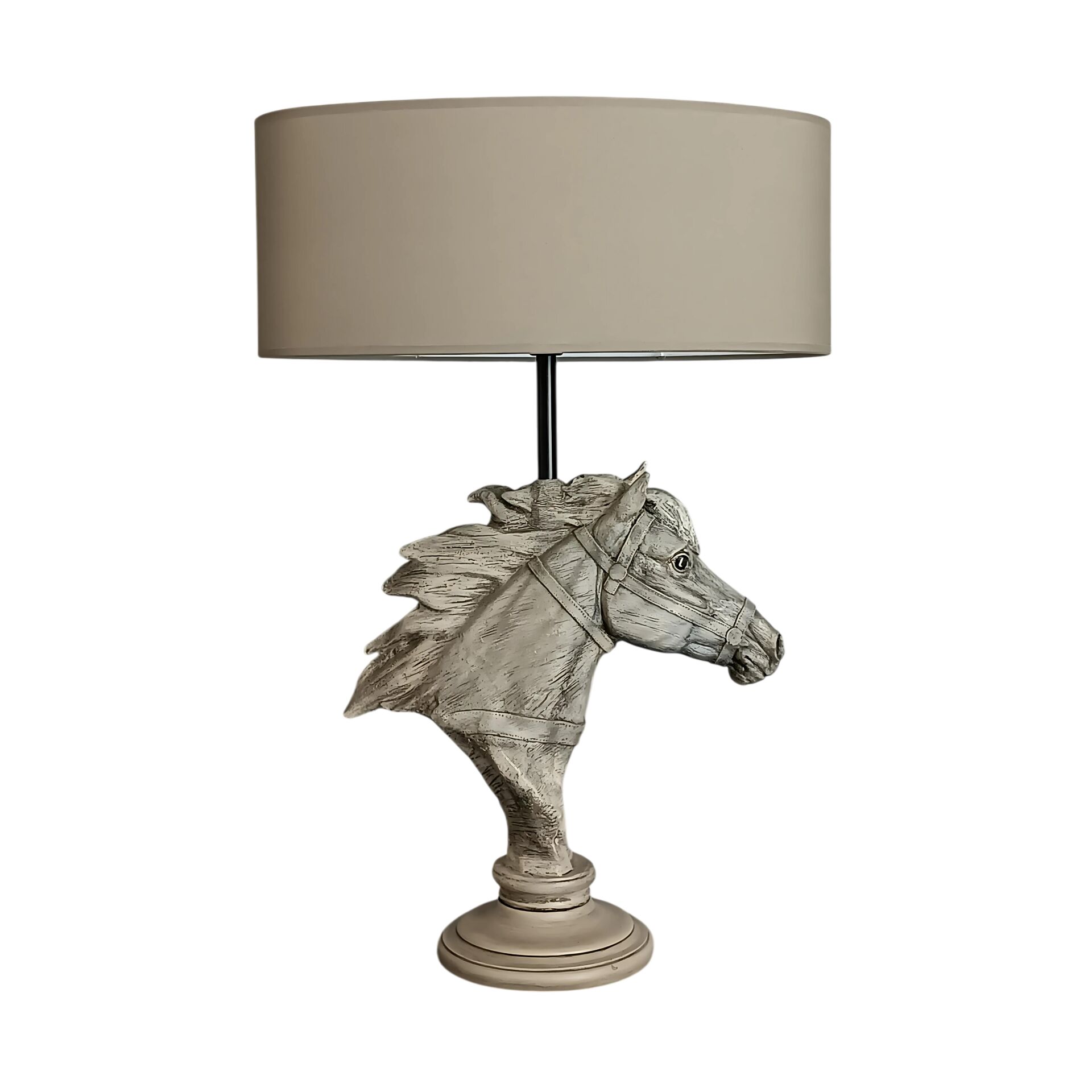 Horse Eskitme Kahve Abajur