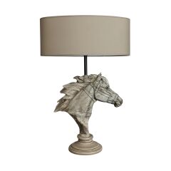 Horse Eskitme Kahve Abajur