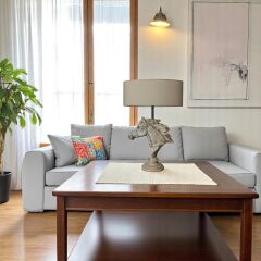 Horse Eskitme Kahve Abajur