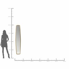 Mirror Clip Brass Ayna 32x177 cm