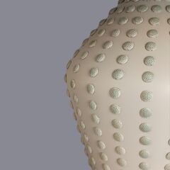 Lera Desenli Krem Abajur