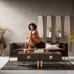 Mirror Clip Siyah Ayna 32x177 cm