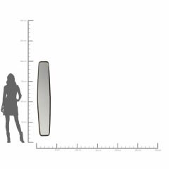 Mirror Clip Siyah Ayna 32x177 cm