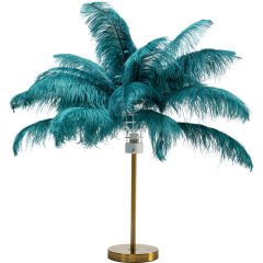 Feather Palmiye Yaprakları Yeşil Masa Lambası