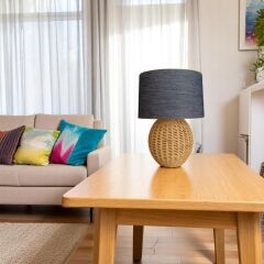 Olera Rattan Hasır Abajur