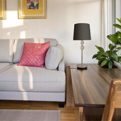 Clody Cam Küreli Krom Abajur