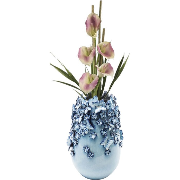 Butterflies Lightblue Vazo 35cm