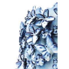 Butterflies Lightblue Vazo 35cm