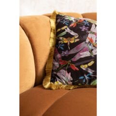 Cushion Tropical Garden Fringe Yer Minderi 45x45 cm