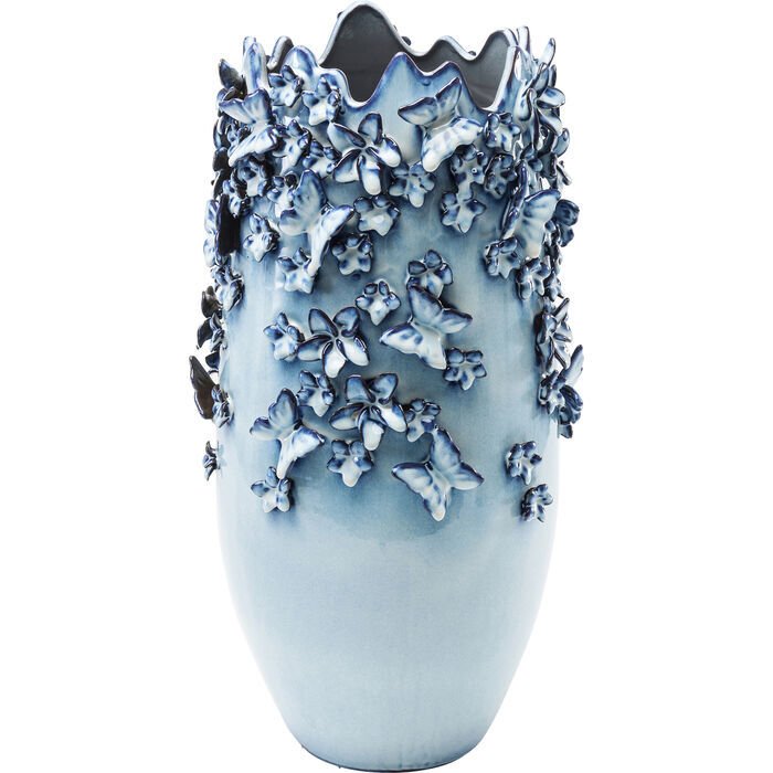 Butterflies Lightblue Vazo 50cm