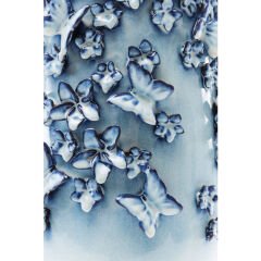 Butterflies Lightblue Vazo 50cm