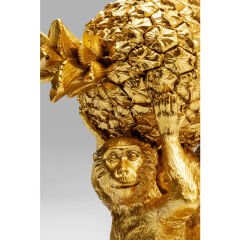 Trio Gold Monkeys Pineapple Dekoratif Obje 173cm