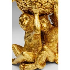 Trio Gold Monkeys Pineapple Dekoratif Obje 173cm