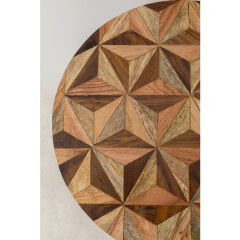 Side Table Domero Geo Brown Sehpa