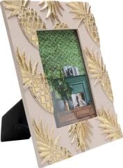 Ananas Desenli Altın Çerçeve