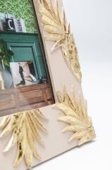 Ananas Desenli Altın Çerçeve