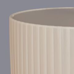 Jesyy Figür Kabartmalı Krem Abajur