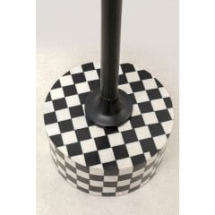 Side Table Domero Chess Black White Sehpa