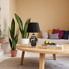 Cerny Zebre Figürlü Siyah Abajur