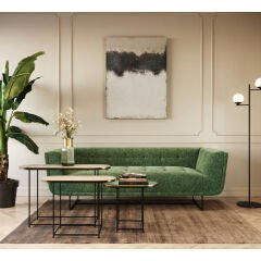 Ray Renkli Alüminyum 3'lü Zigon Sehpa