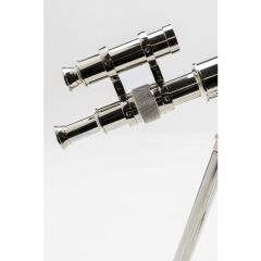 Telescope Gümüş Dekoratif Saat 49cm