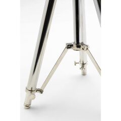 Telescope Gümüş Dekoratif Saat 49cm