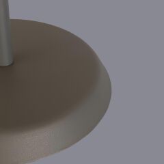 Tener Koyu Gri Cam Abajur