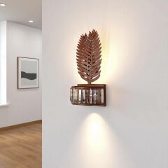 Loran Yaprak Model Kahverengi Aplik