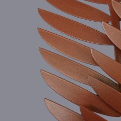 Loran Yaprak Model Kahverengi Aplik