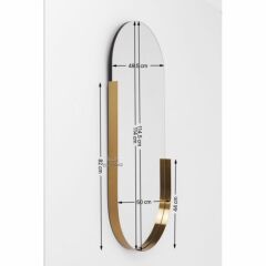 Mirror Hipster Oval Ayna 50x114 cm