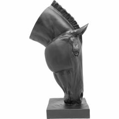 Horse Face Black Dekoratif Obje 72 cm