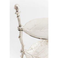 Etagere Leaf Gümüş Dekoratif Dresuar
