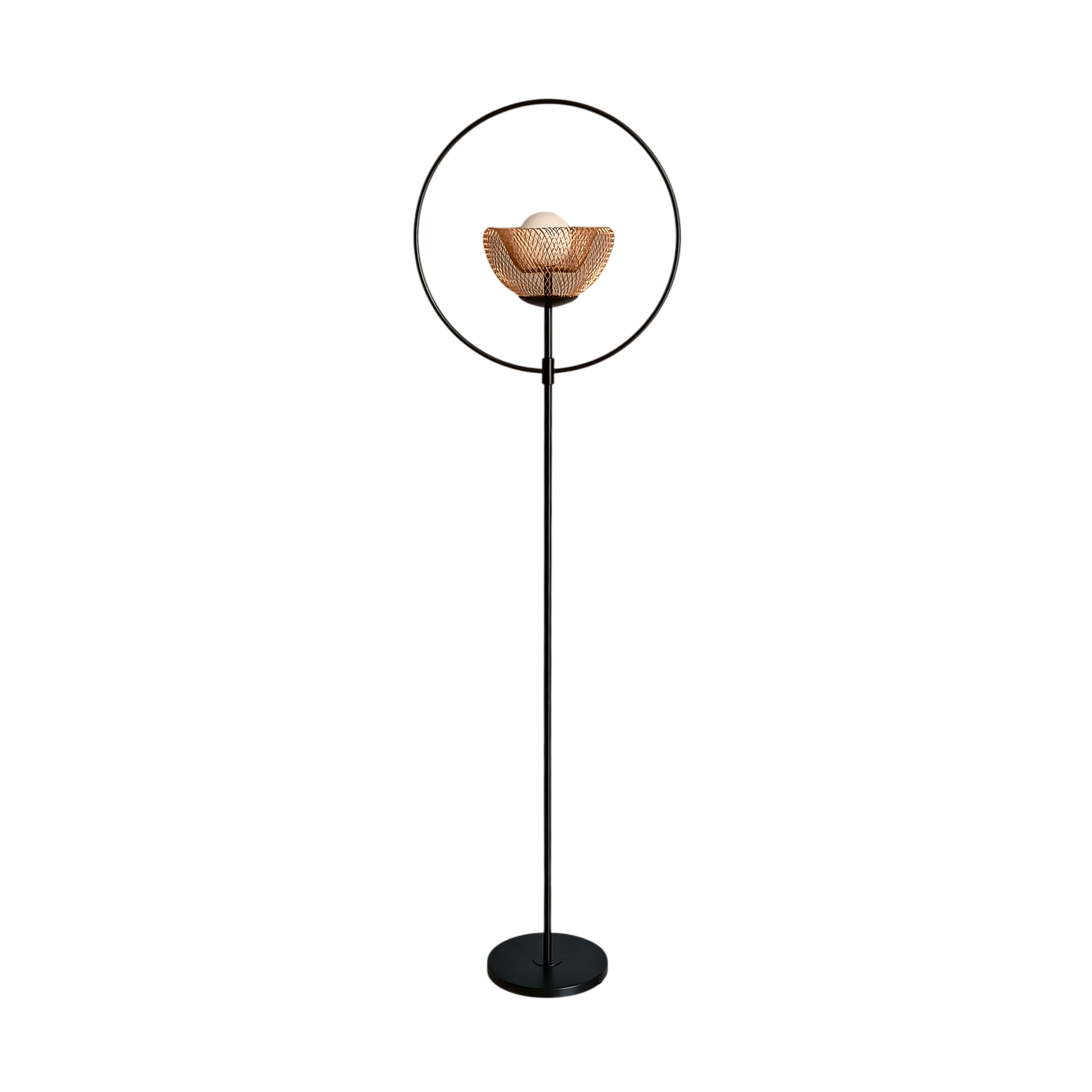 Perte Kafes Detaylı Siyah Lambader