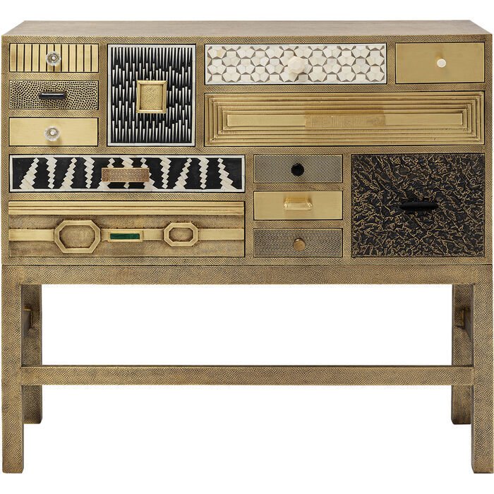 High Dresser Chalet Gold 13 Drawers Şifonyer