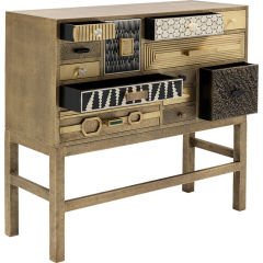 High Dresser Chalet Gold 13 Drawers Şifonyer