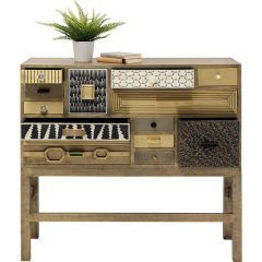 High Dresser Chalet Gold 13 Drawers Şifonyer